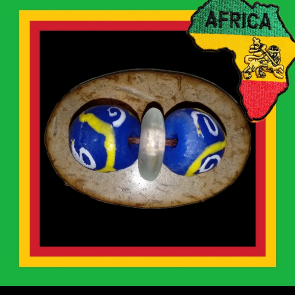 African Bead Brooch